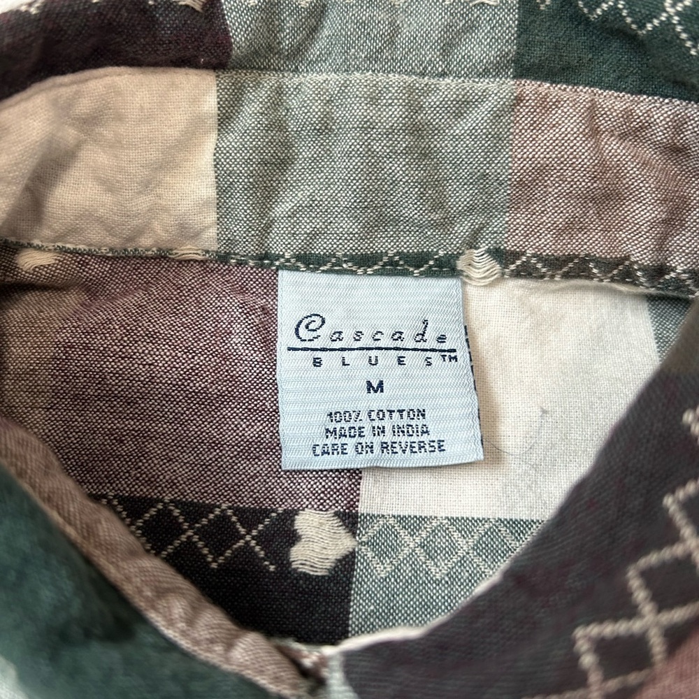 Cascade Blues Patterned Button-Up Shirt - Picture 5 of 7